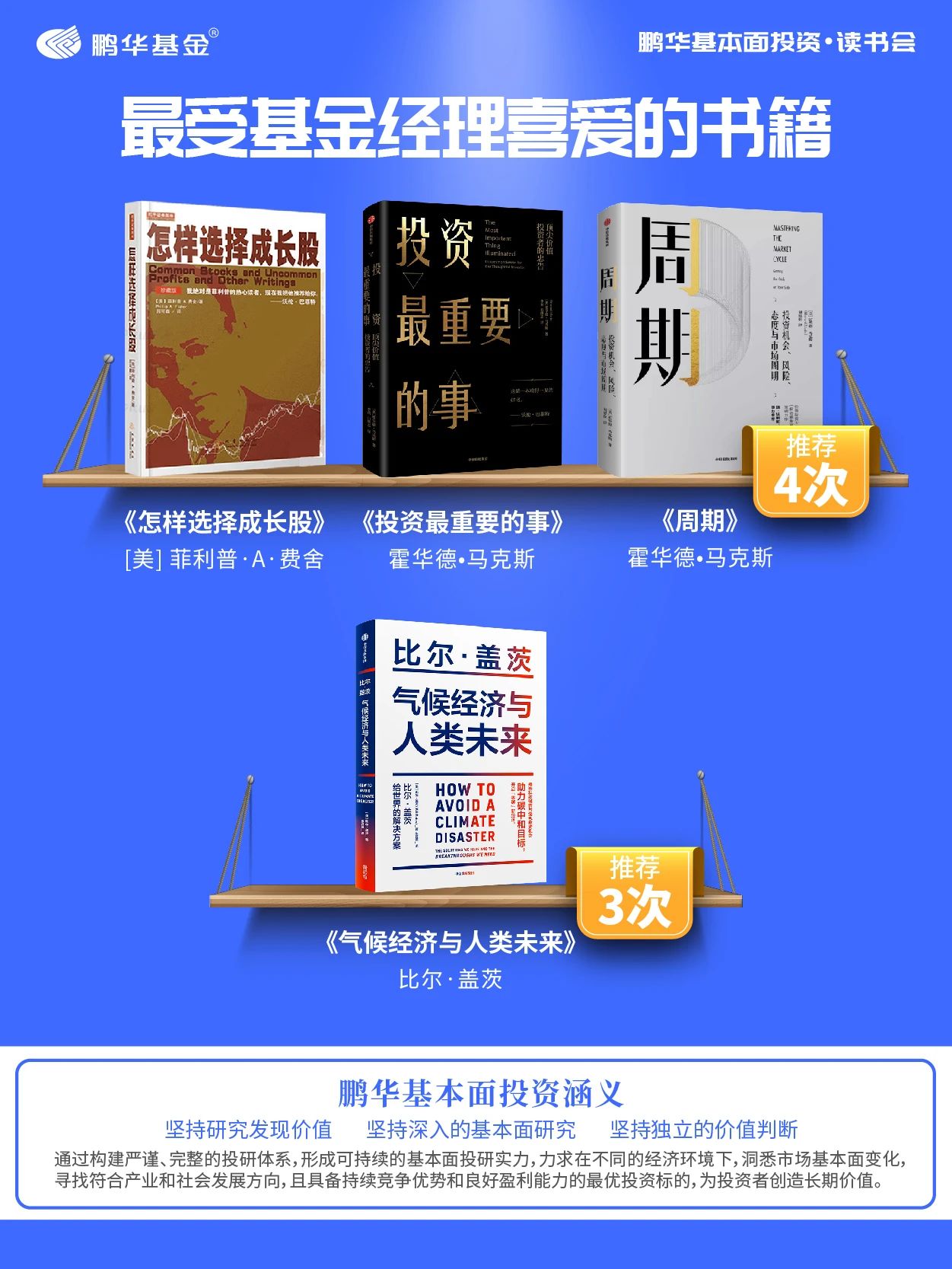 51位鹏华基本面投资专家集成基金业“最全”书单I致敬世界读书日