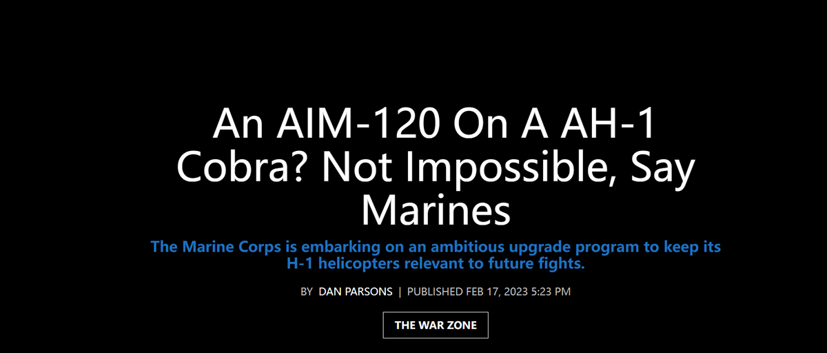 射程超100公里！美军AH1Z直升机加挂中程导弹，我们要不要效仿？