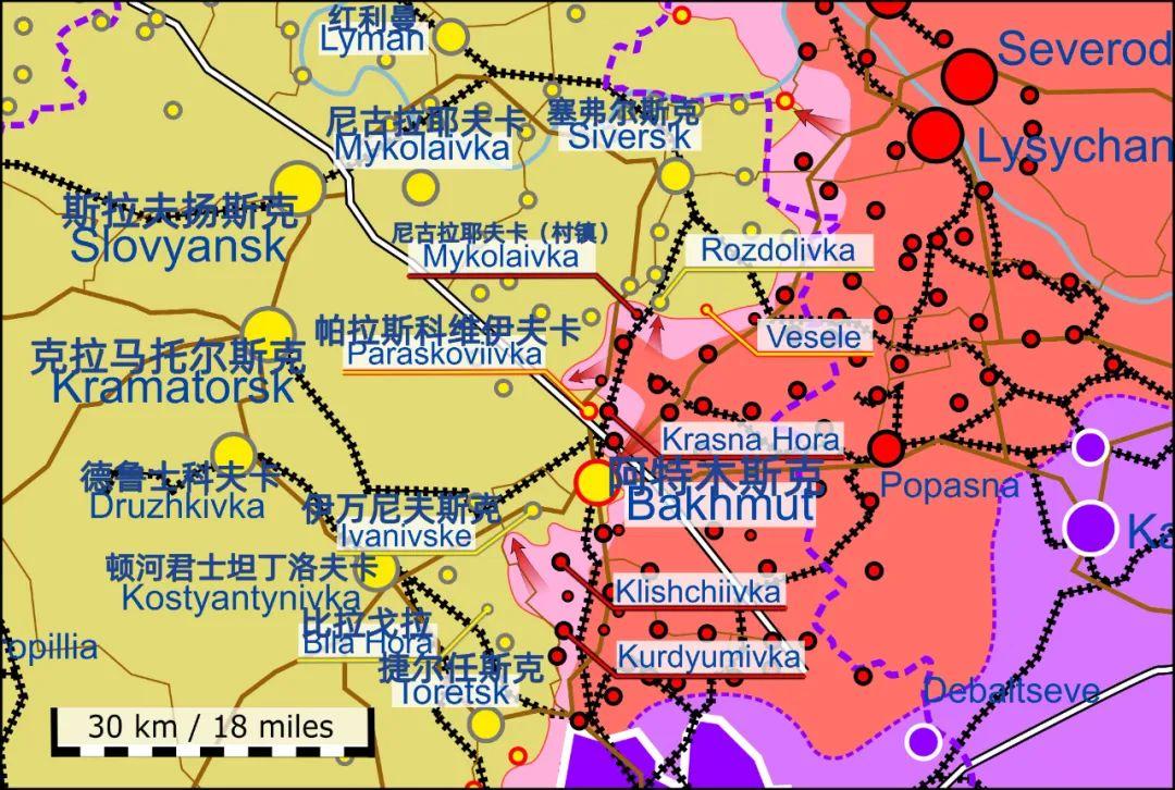 够狠！乌军把H32公路、M03公路的桥梁炸了，阿特木斯克被抛弃了？