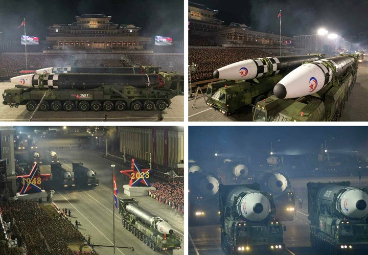 朝鲜版东风-41亮相！金正恩携女儿出席阅兵式，导弹技术逆天了！