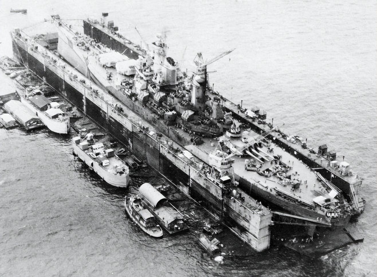 海上移动基地，二战美军分段式浮船坞，极大提升舰艇作战效能