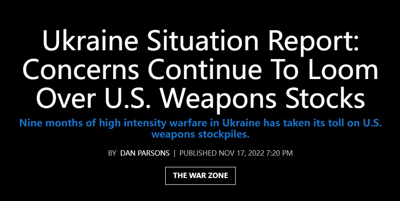 “要断奶了”？交战9个月乌军弹药消耗巨大，美军库存见底了？