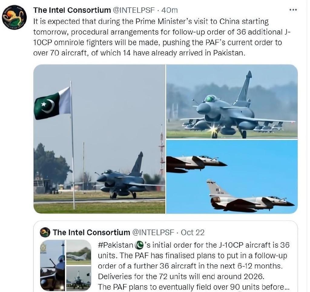 开窍了，巴基斯坦追加歼-10CE采购数量，取代F-16指日可待