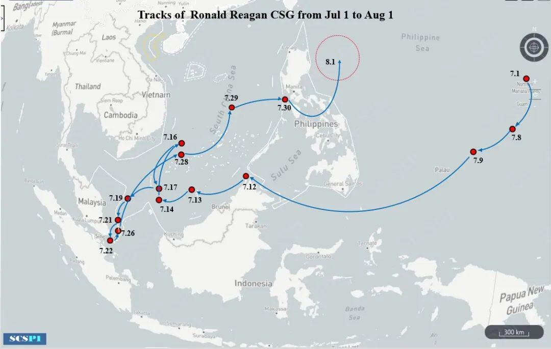 被中国军队逼退的“里根”号！日本近海兜了几圈！又来台湾海峡？