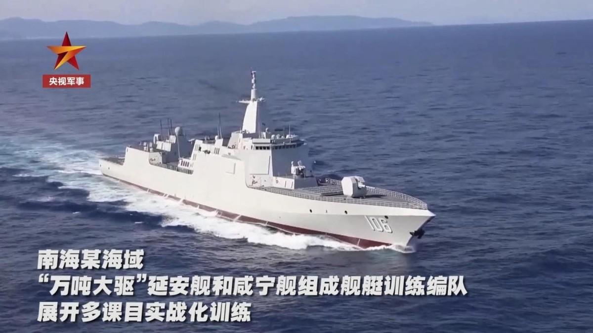 喜讯！中国海军第6艘055大驱公开露面，“山东舰”编队即将成型