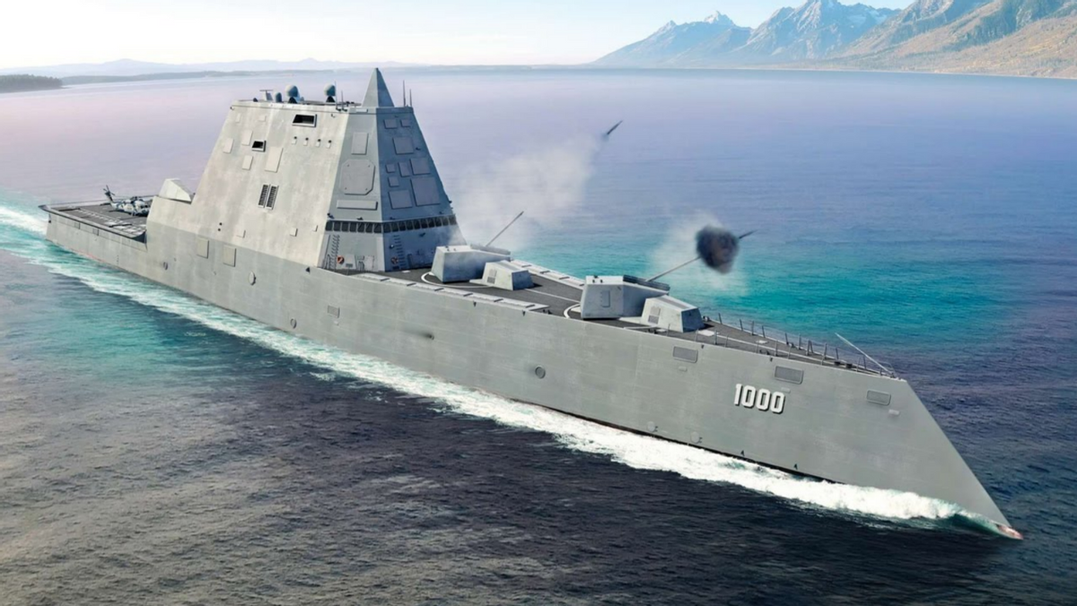 最强驱逐舰？美军为何放弃这艘科幻战舰？中国海军崛起出乎意料