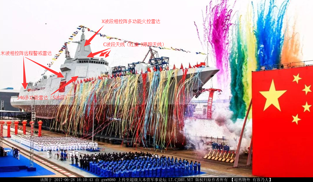 中国055驱逐舰雷达可探测隐身战机，美国伯克3型还没出来就落后