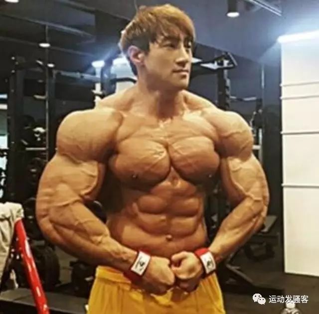 亚洲兽化人，韩国大胸王，加大版施瓦辛格，他肌肉太逆天