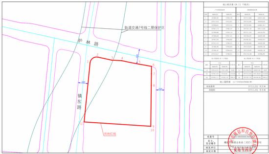 地块红线图 来源：广州公共资源交易中心