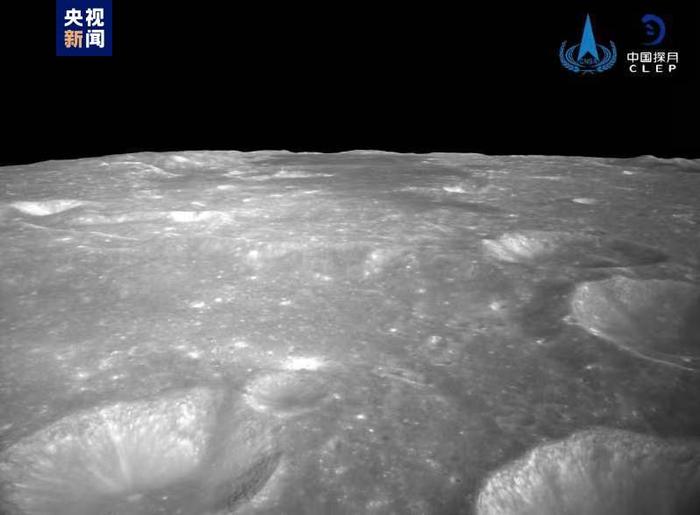 　△嫦娥六号着陆器降落相机拍摄影像
