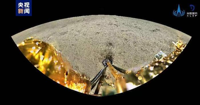 　△嫦娥六号着陆器全景相机拍摄的影像图